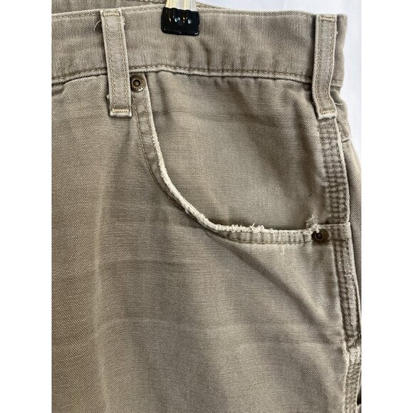 Carhartt Men Carpenter Loose Fit Khaki Work Pants 38x29 American Workwear Grunge - Picture 11 of 13